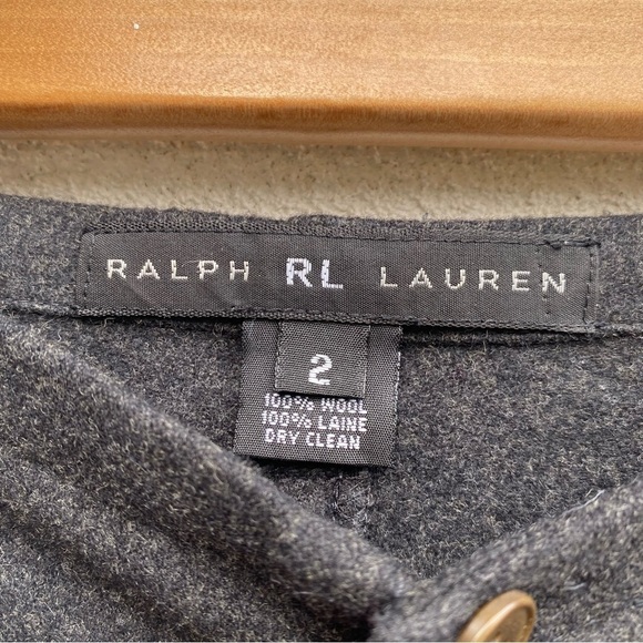 Ralph Lauren Black Label Women's Grey Wool Pants Size 2 - Picture 2 of 6